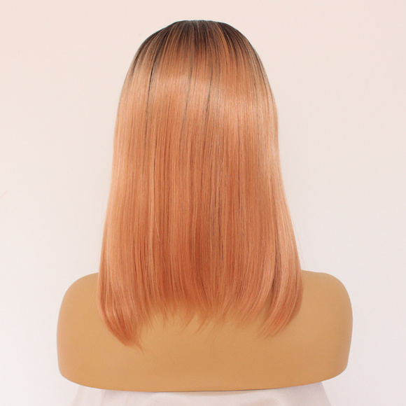 Ombre Color Straight Bob Wigs Lace Front - Picture 5 of 5